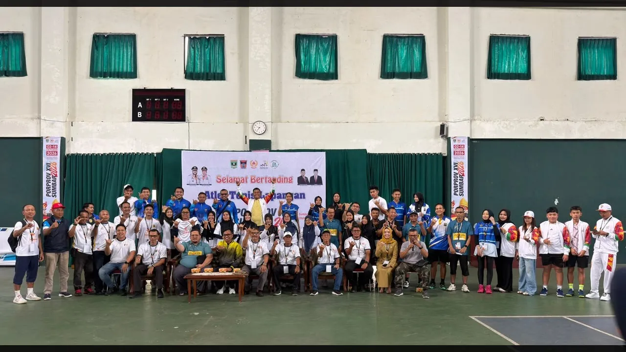 85 Atlet dari 12 Daerah Ikuti Persaingan Tenis Lapangan Porprov XVI Sumbar